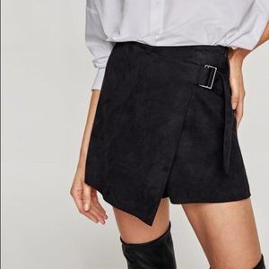 ZARA faux suede skort